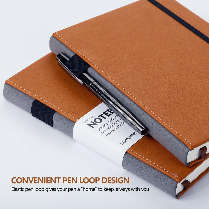 Lemome Blank Notebook Sketchbook with Premium Thick Paper - Dividers Gift - Hardcover Plain, A5, 8.4 x 5.7 inch - Image 2